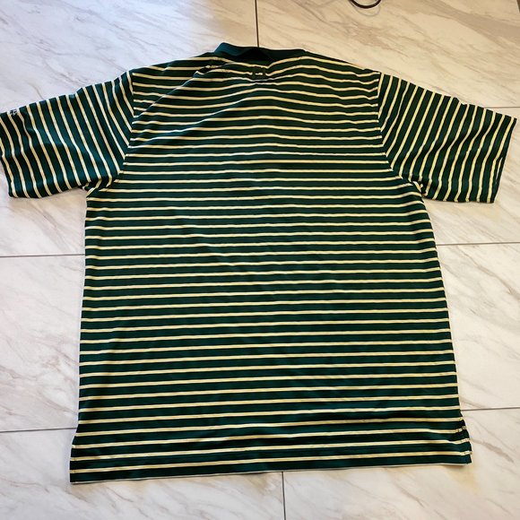 FootJoy Performance Golf Polo Green Yellow Striped Penn Oaks Golf Club XXL 2XL - Picture 3 of 6